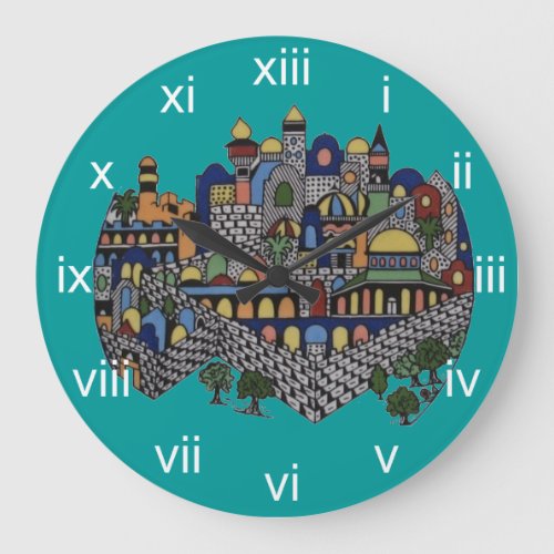 Jerusalem Wall Clock