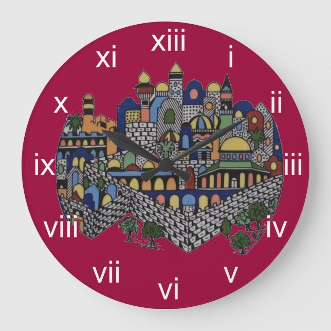 Jerusalem Wall Clock (Front)