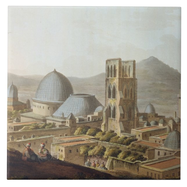 Jerusalem with the Church of the Holy Sepulchre, p Tile (Front)