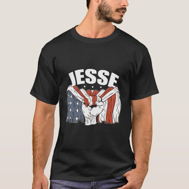 Jesse Birthday Patriotic First Name Personalized U T-Shirt (Front)