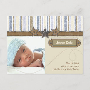 Jesse Cole Birth Announcement