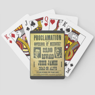 Jesse & Frank James Wanted Dead Or Alive Cards