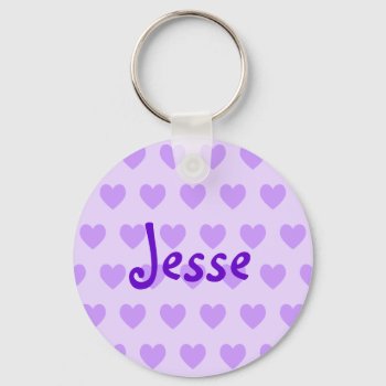 Jesse In Purple Keychain by purplestuff at Zazzle