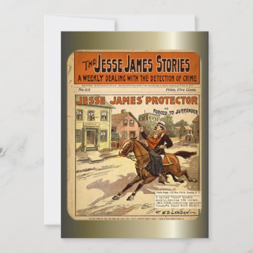 Jesse James Outlaw Bank Robber Comic Book