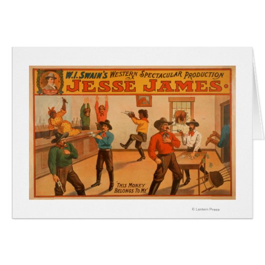 Jesse James Western Spectacular Production Cards (Front Horizontal)