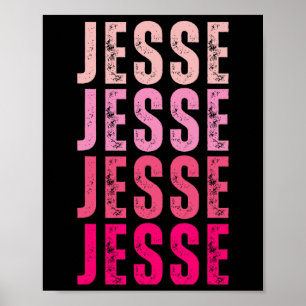 Jesse Personalized Name I Love Jesse Vintage Poster