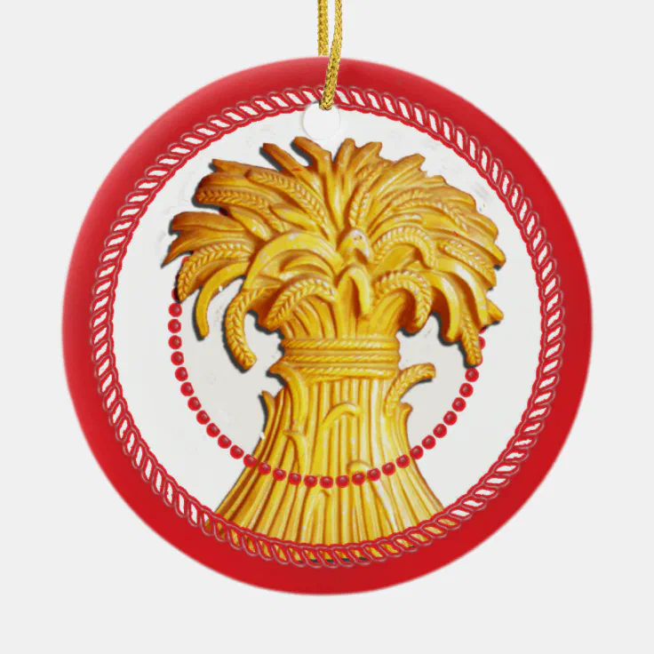 Jesse Sheaf of Wheat Ornament 2 Zazzle