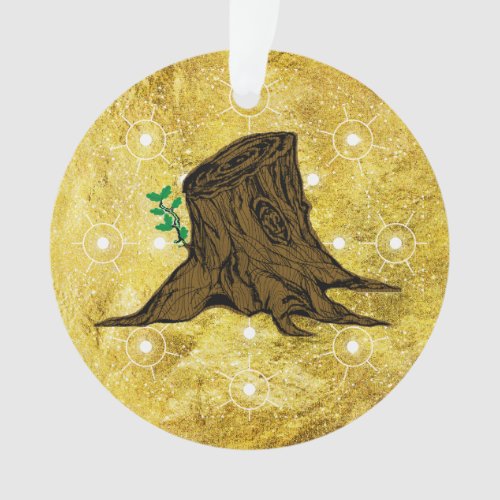 Jesse Tree Sprouting Stump Ornament