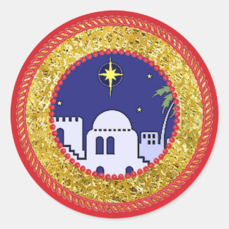 Jesse Tree Town of Bethlehem Sticker #2