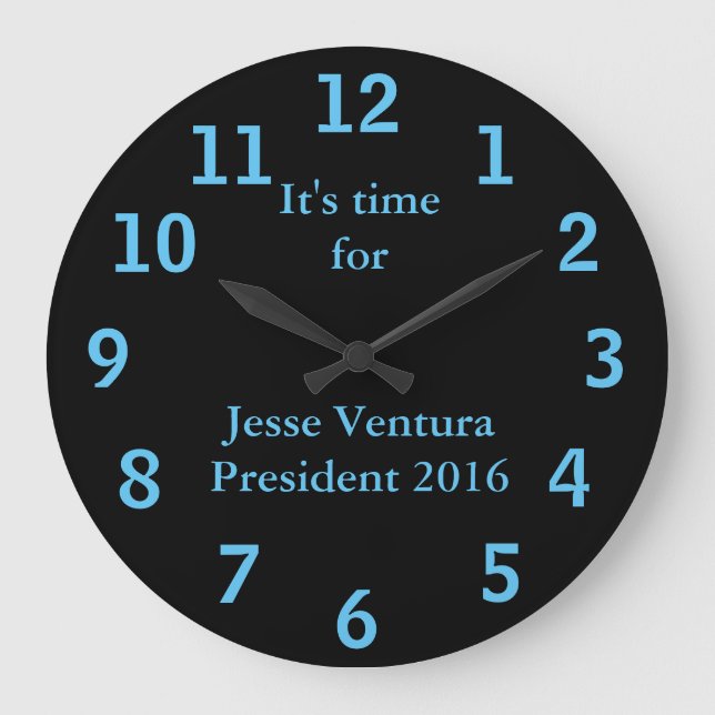Jesse Ventura For President 2016 Large Clock (Front)