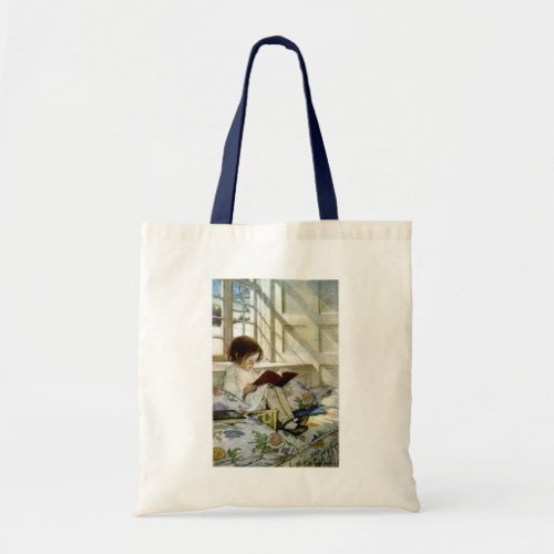 Jesse Willcox Smiths Books in Winter Tote Bag