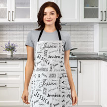 Jessica Custom Name Black White