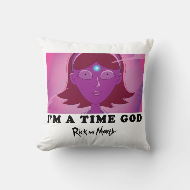 Jessica - I Am A Time God Throw Pillow (Front)