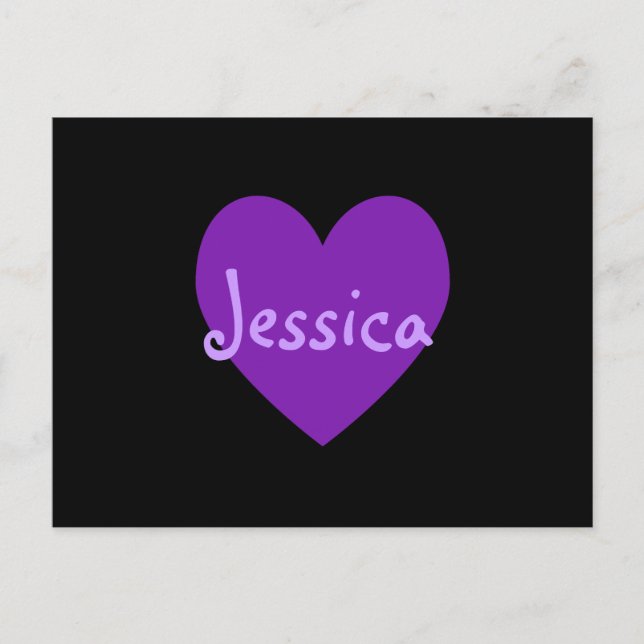 Jessica in Purple Postcard (Front)