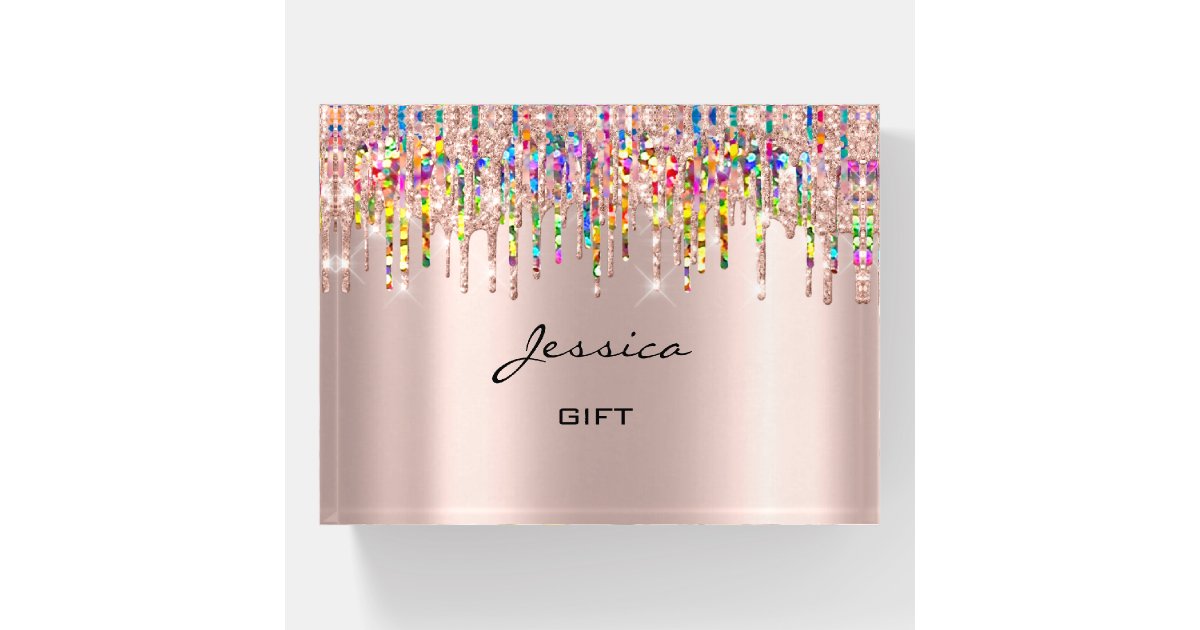 Jessica NAME MEANING Holograph Unicorn Rose GIFT ...