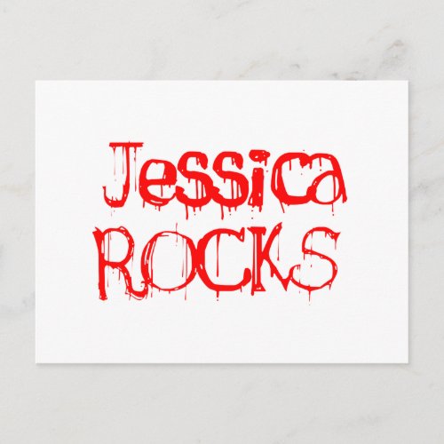 Jessica Rocks Postcard