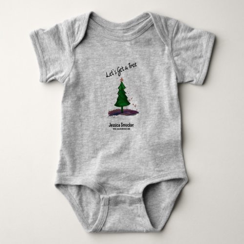 Jessica Smucker Lets Get a Tree baby bodysuit