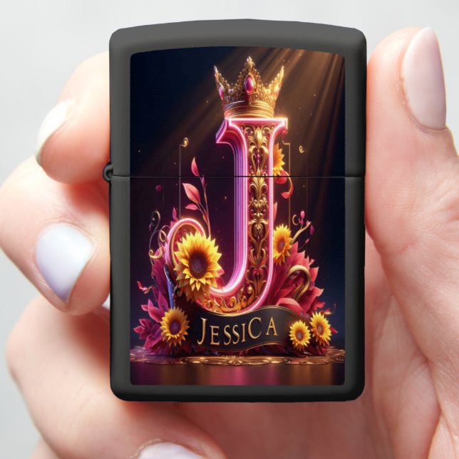 Jessica's Golden J Zippo Lighter (In Hand)