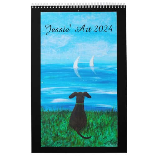 Jessie Art Calendar 2024 _ Animals Paintings