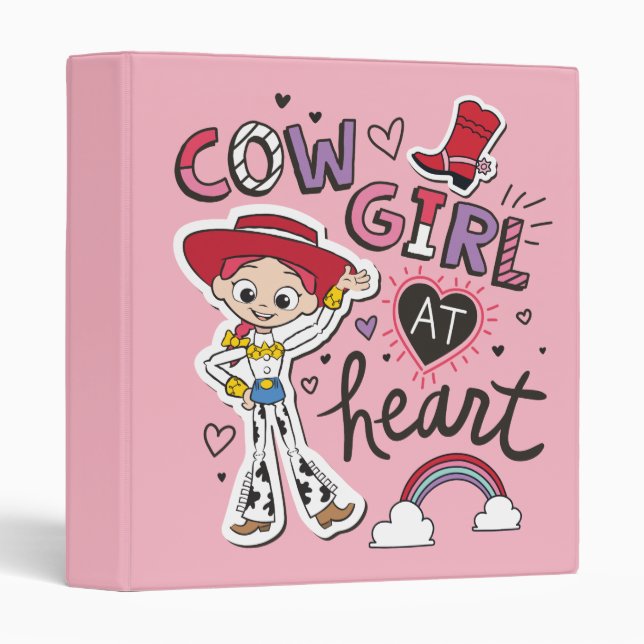 Jessie "Cowgirl At Heart" 3 Ring Binder (Front/Spine)