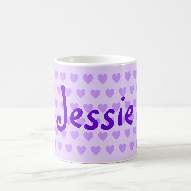 Jessie in Purple Coffee Mug (Center)