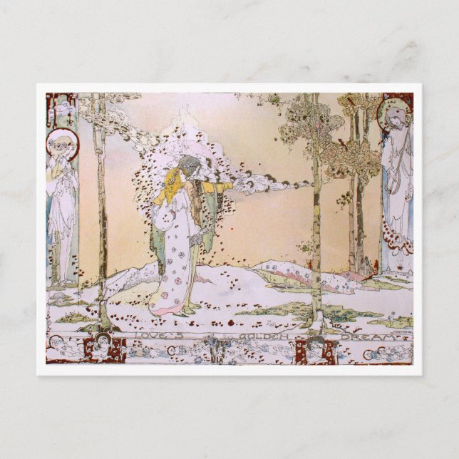 Jessie M. King - Loves Golden Dream Postcard (Front)