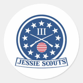 JESSIE SCOUTS LOGO CLASSIC ROUND STICKER