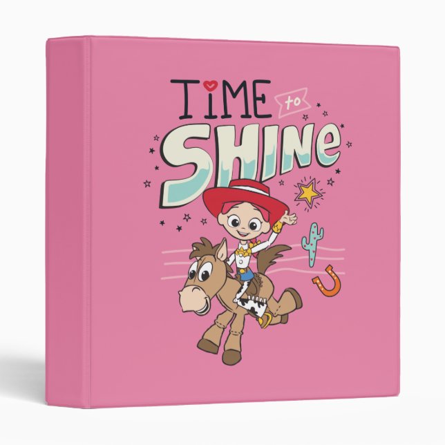 Jessie "Time To Shine" 3 Ring Binder (Front/Spine)