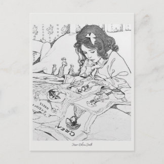 Jessie Wilcox Smith Paper Dolls Color Me Postcard