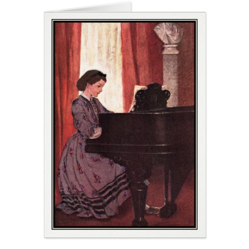 Jessie Willcox Smith _ Beth at the Piano