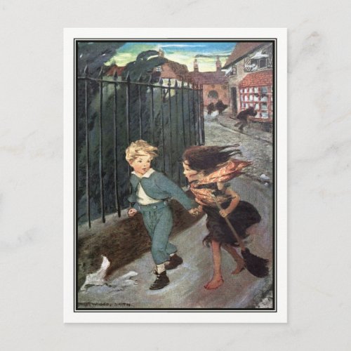 Jessie Willcox Smith _ Diamond and the Little Girl Postcard