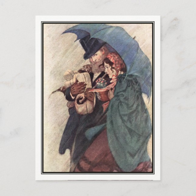 Jessie Willcox Smith - Jo and Professor Bhaer Postcard (Front)