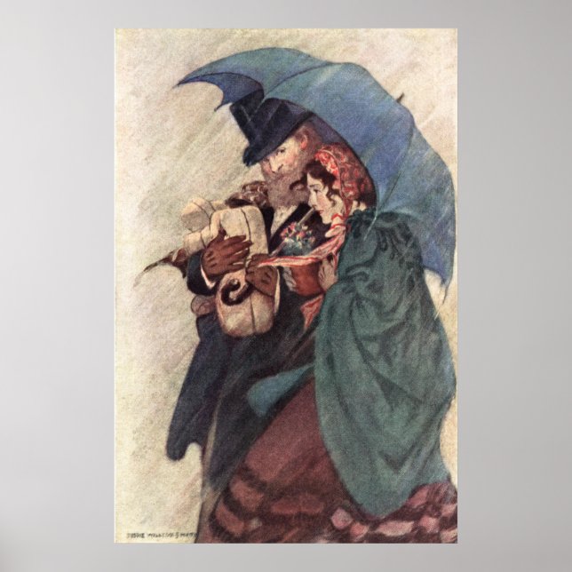 Jessie Willcox Smith - Jo and Professor Bhaer Poster (Front)