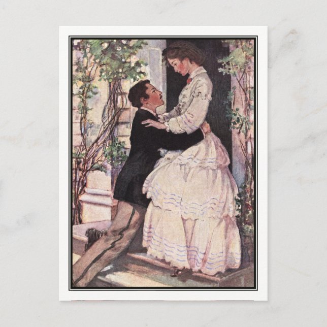 Jessie Willcox Smith - Laurie and Jo Postcard (Front)
