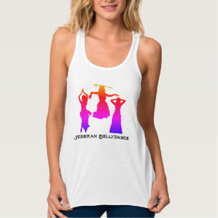 Jessikah 3 dancers and logo design tank top
