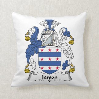 Jessop Family Crest Throw Pillow