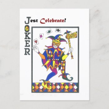 Jest Celebrate Postcard by judynd at Zazzle