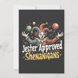 Jester Approved Shenanigans Circus Clown  Save The Date