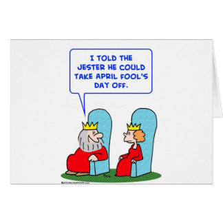 jester april fools day off king cards