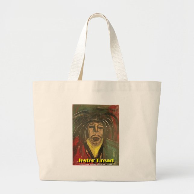 Jester Dread Large Tote Bag (Front)