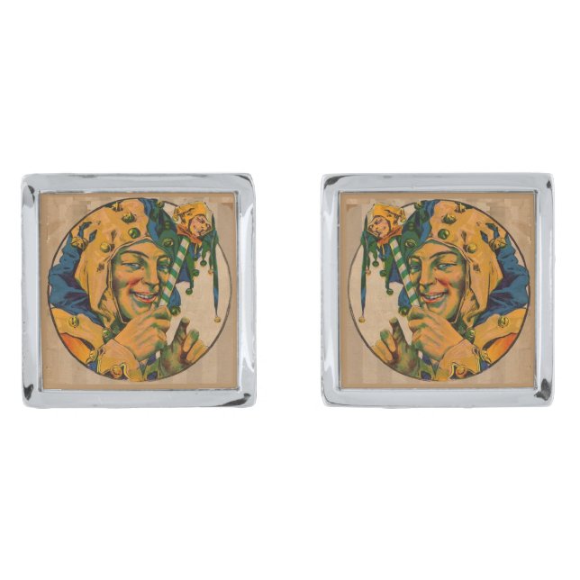 jester from the 1920s cufflinks (Front)