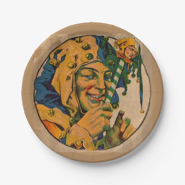 jester from the 1920s paper plates (Front)