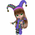 Jester Girl Magnet<br><div class="desc">Image used on this item is licensed. © www.butterflywebgraphics.com</div>