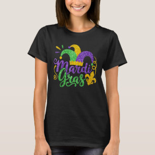 Jester Hat Mardi Gras Party Carnival Parade Costum T-Shirt