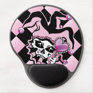 Jester of Hearts Skull Gel Mouse Pad