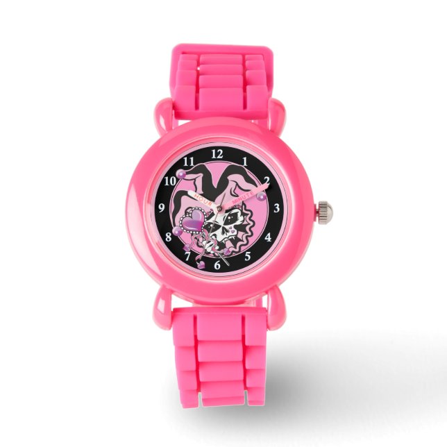 Jester of Hearts Skull Watch (Front)