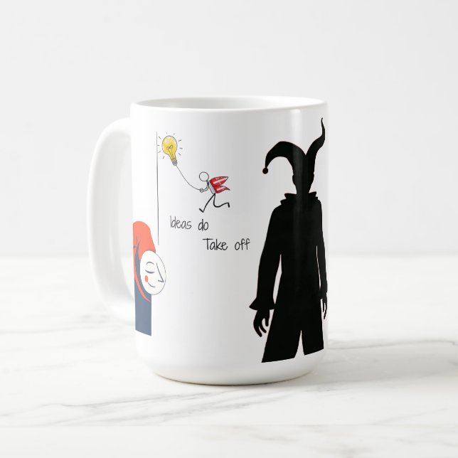 Jester Patch Coffee Mug (Front Left)