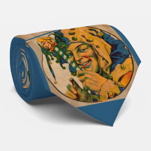 jester print neck tie