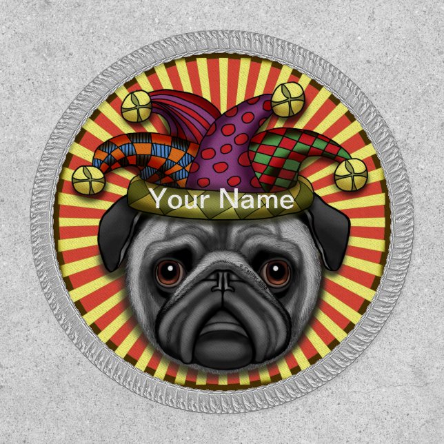 Jester Pug  Patch (Front)