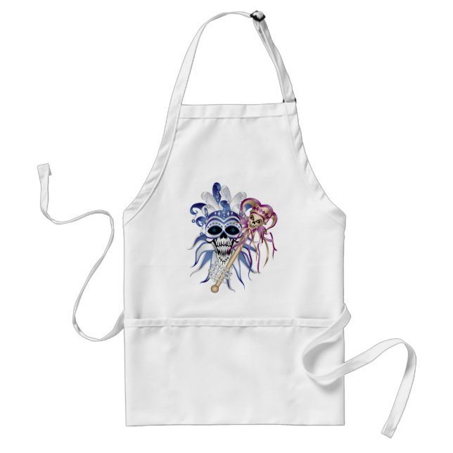 Jester Skull Adult Apron (Front)